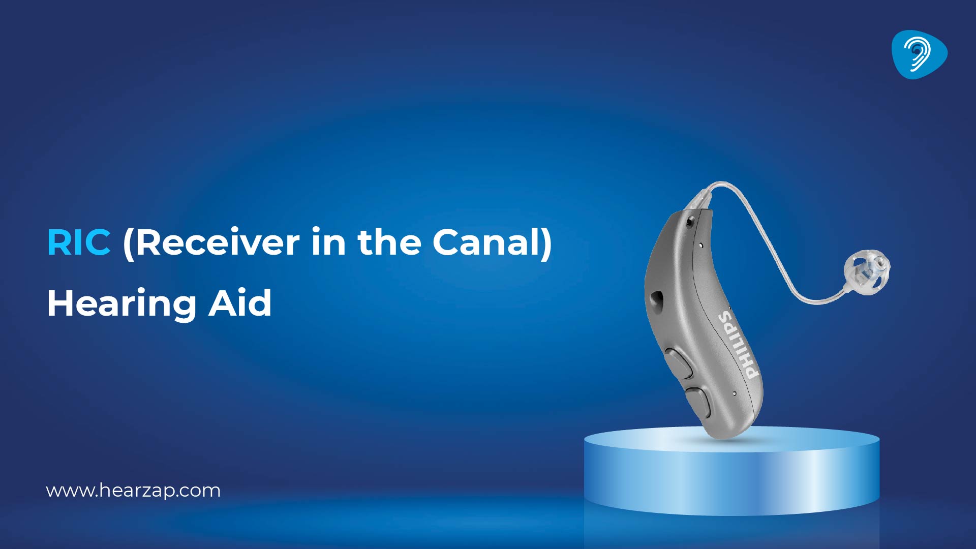 RIC (Receiver-in-the-Canal) Hearing Aid 